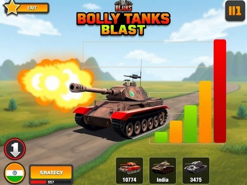 Bolly Tanks Blast statistics chart showing growth in India